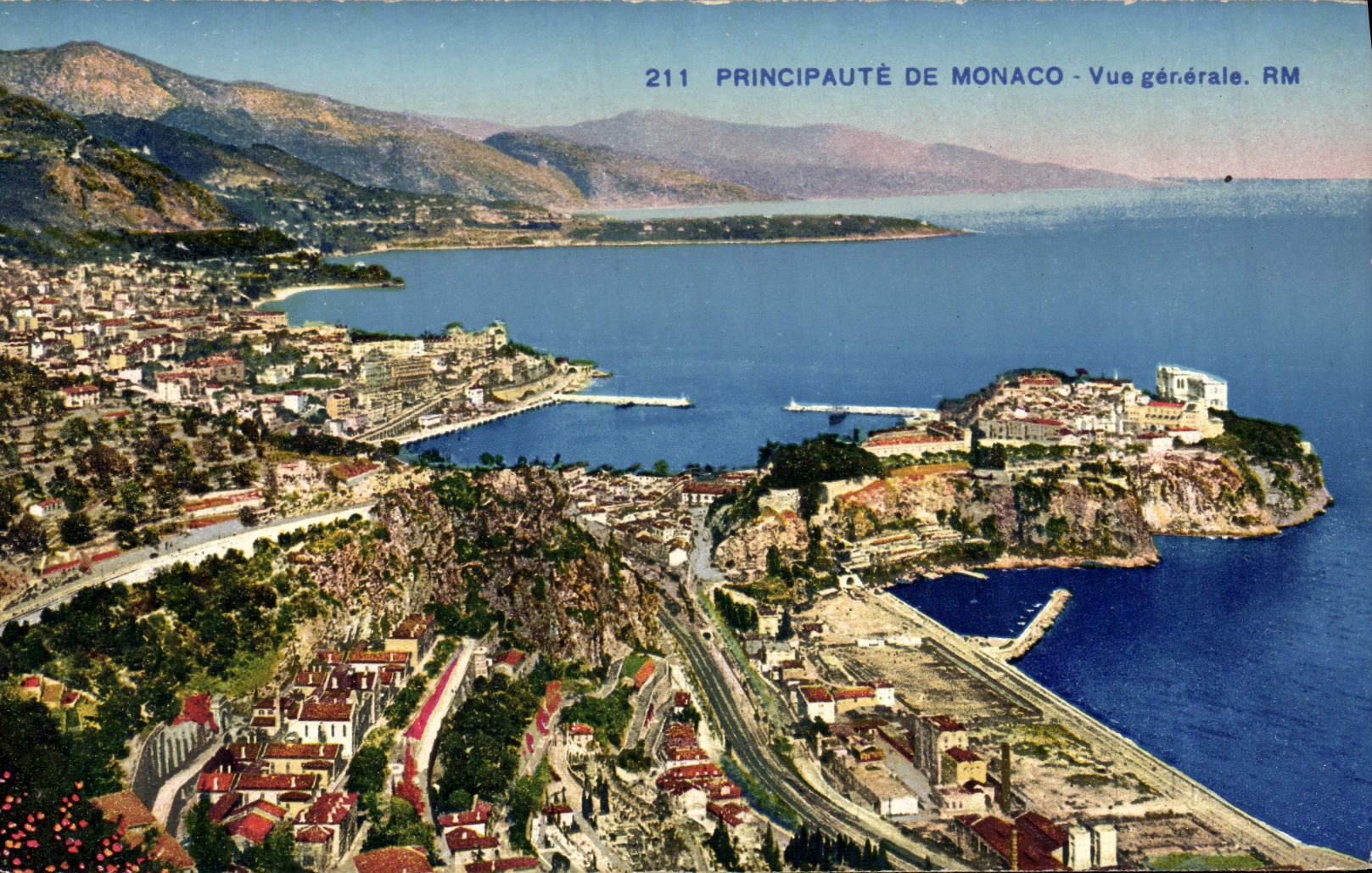 CPA Principaute de Monaco Vue generale