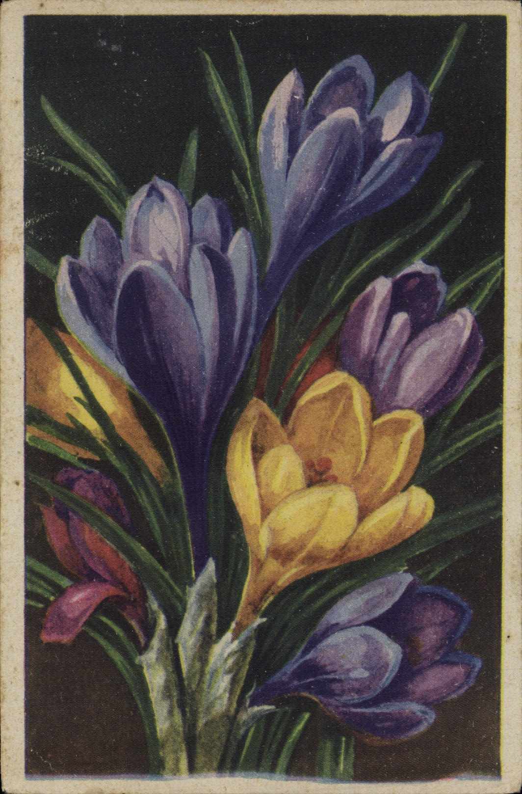 CPA Fantaisie Fleurs