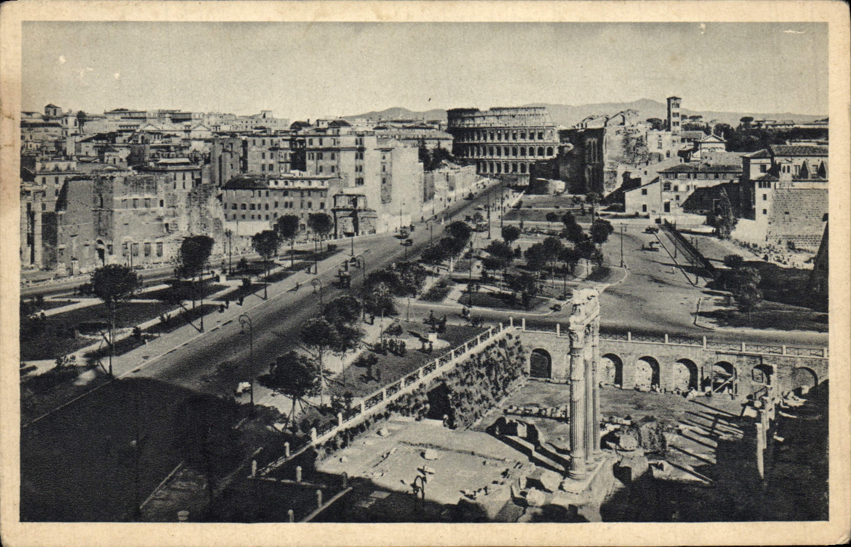 POSTAL Roma de la VENDIMIA vía el lmpero de Dell