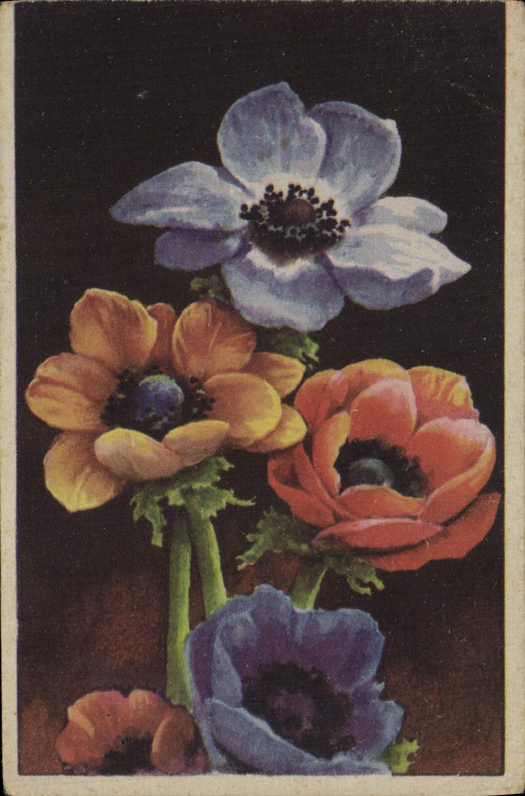 CPA Fantaisie Fleurs