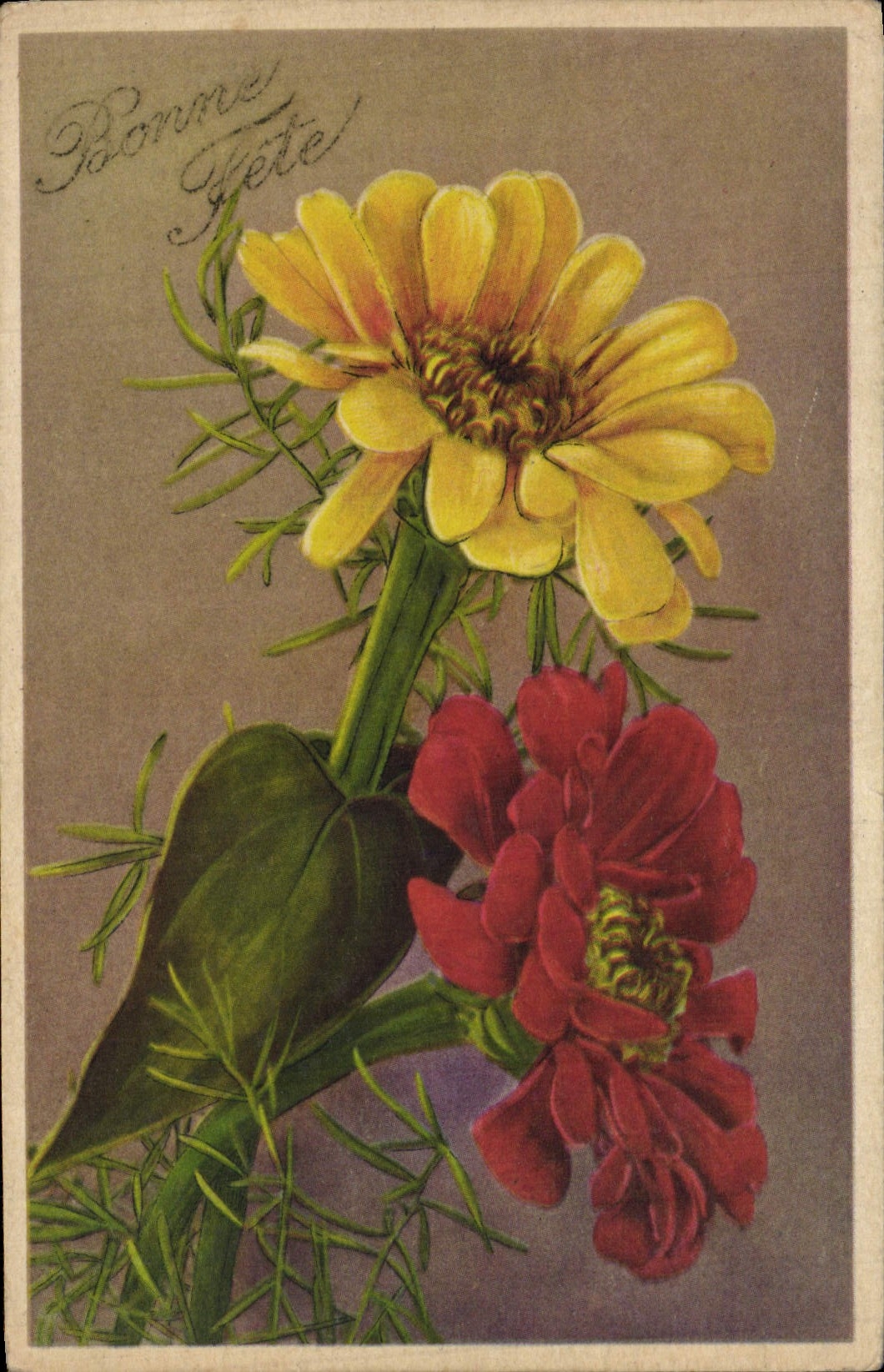 CPA Fantaisie Fleurs