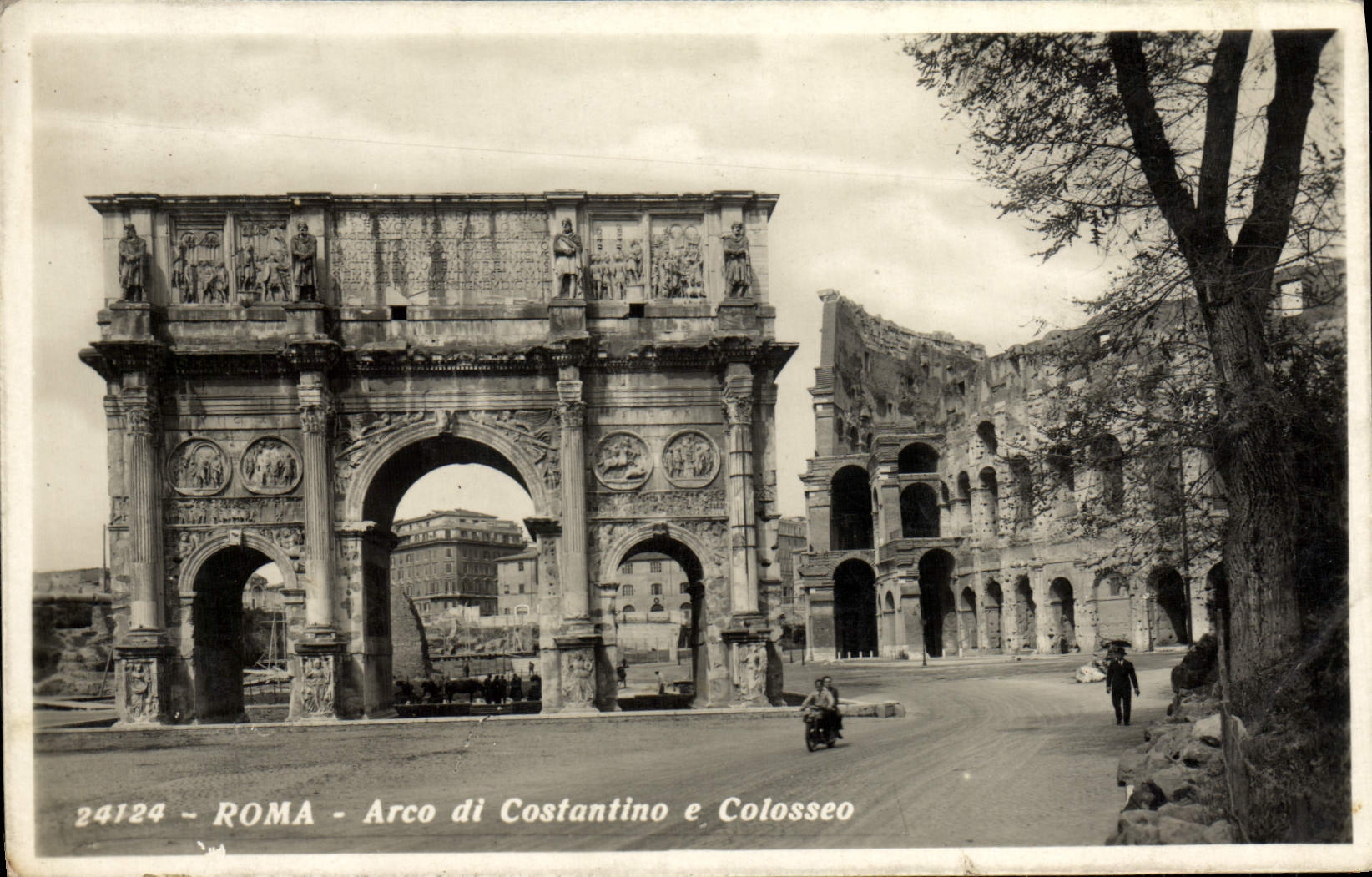 POSTAL MODERNA Roma Arco di Constantino E Coloseo
