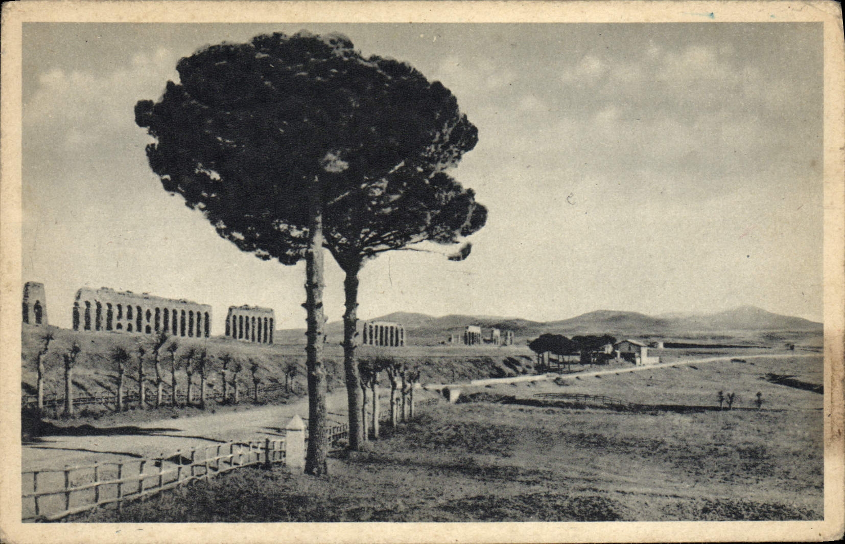 POSTAL Roma Acquedatto di Claudio de la VENDIMIA