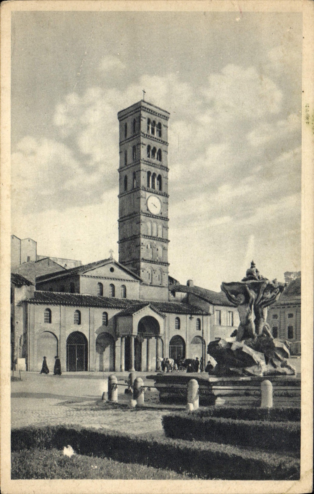 POSTAL Roma Santa María de la VENDIMIA en Cosmedin
