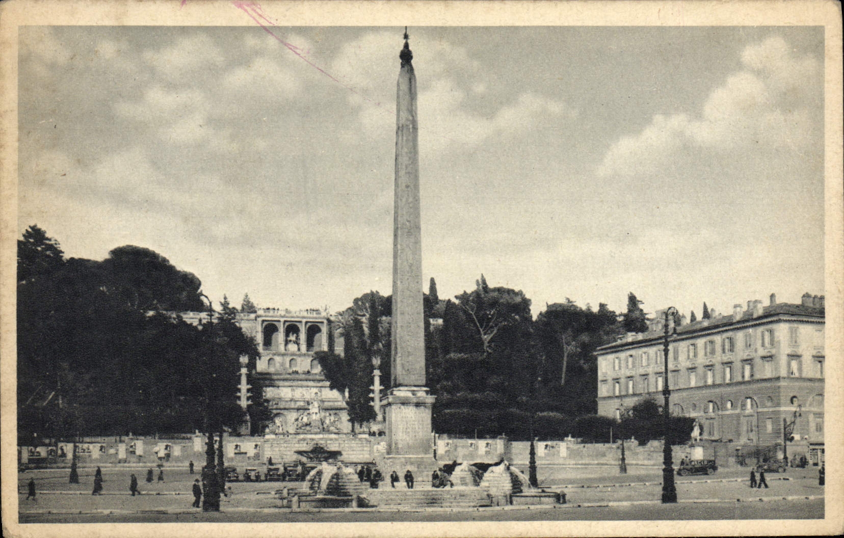 POSTAL Roma Plazza del Popolo de la VENDIMIA