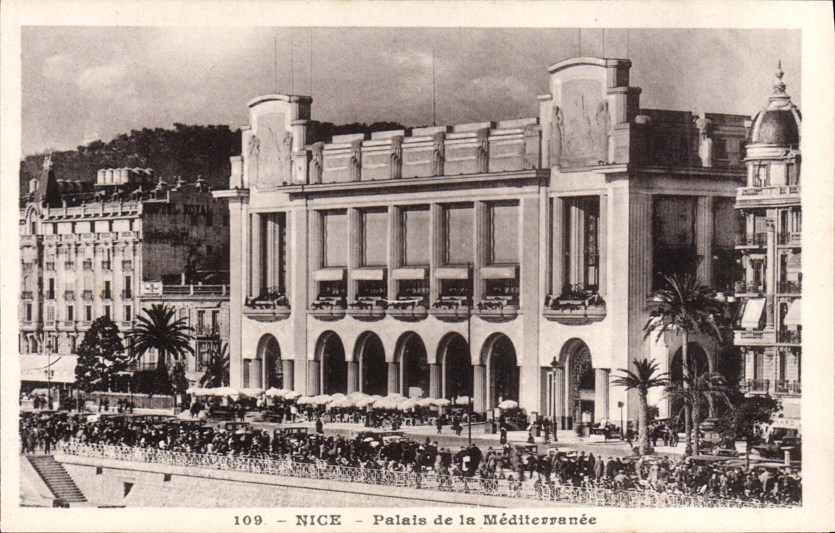 VINTAGE POSTCARD Nice Palate of the Mediterranean