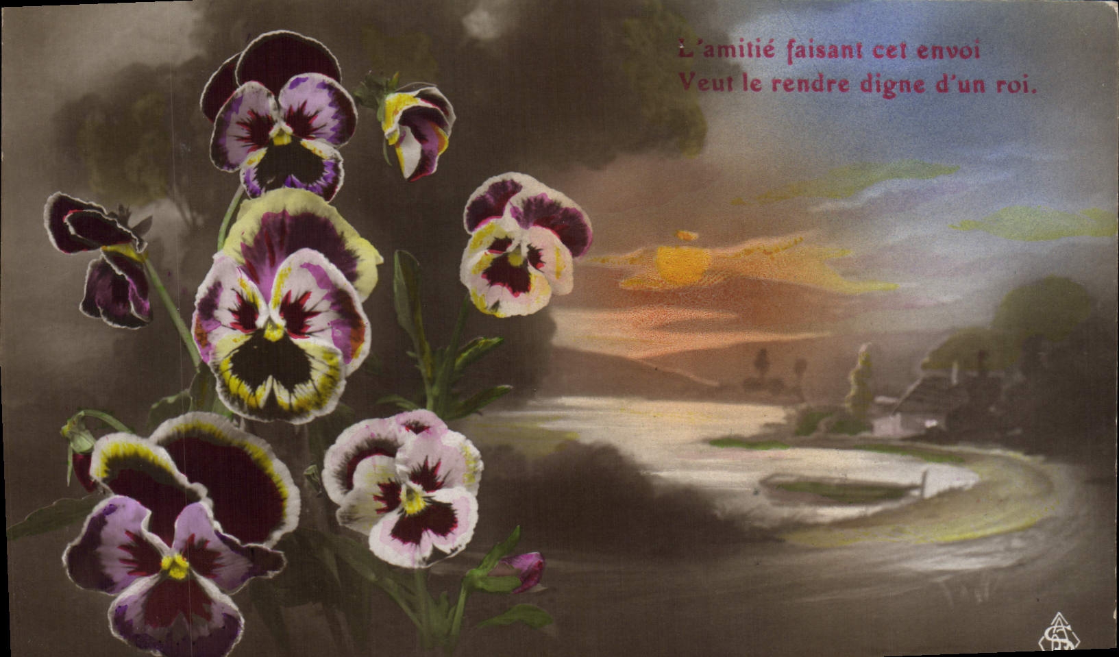 CPA Fantaisie Fleurs