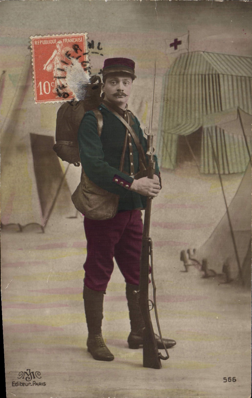 CPA Fantaisie Homme Soldat Militaria