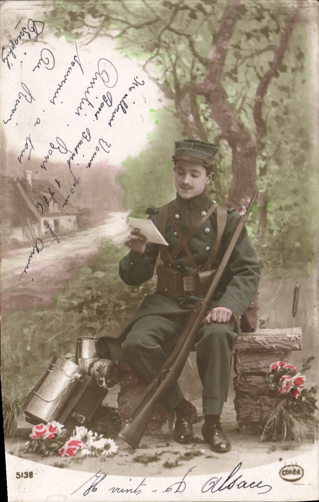 CPA Fantaisie Homme Soldat Militaria