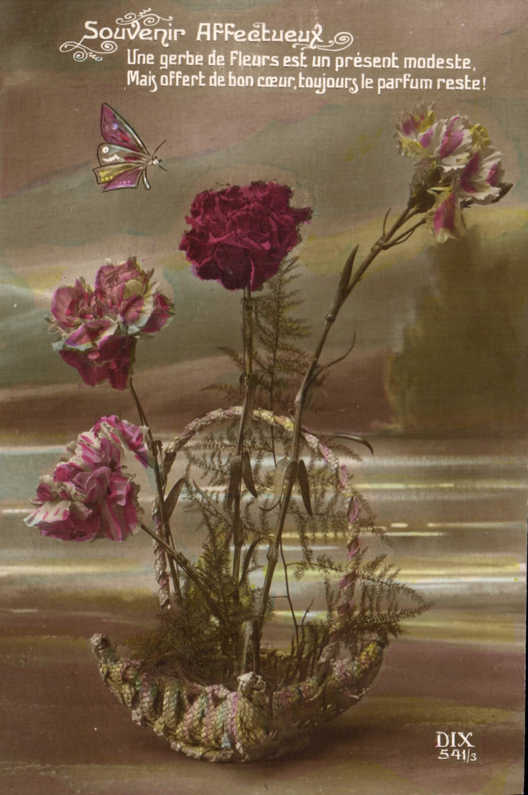 CPA Fantaisie Fleurs