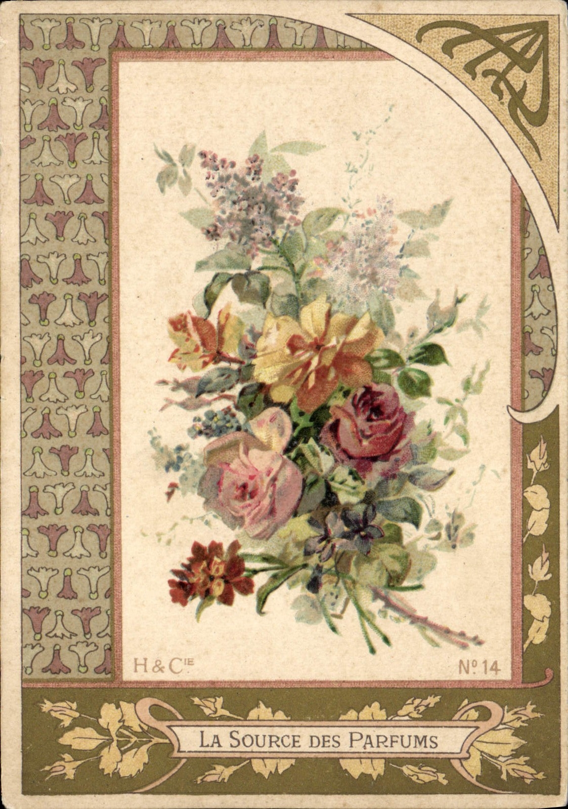 VINTAGE POSTCARD Fantasy Happy New Year Barouche Horses Coach