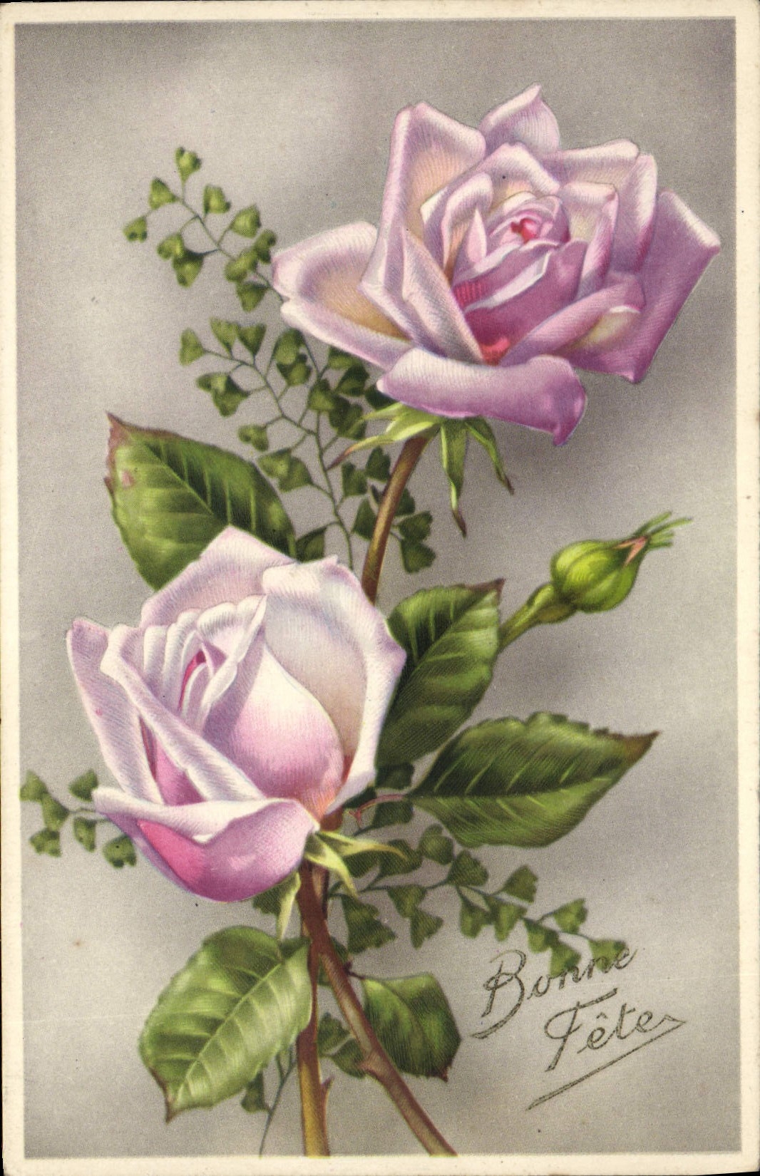 CPA Fantaisie Fleurs Bonne Fete