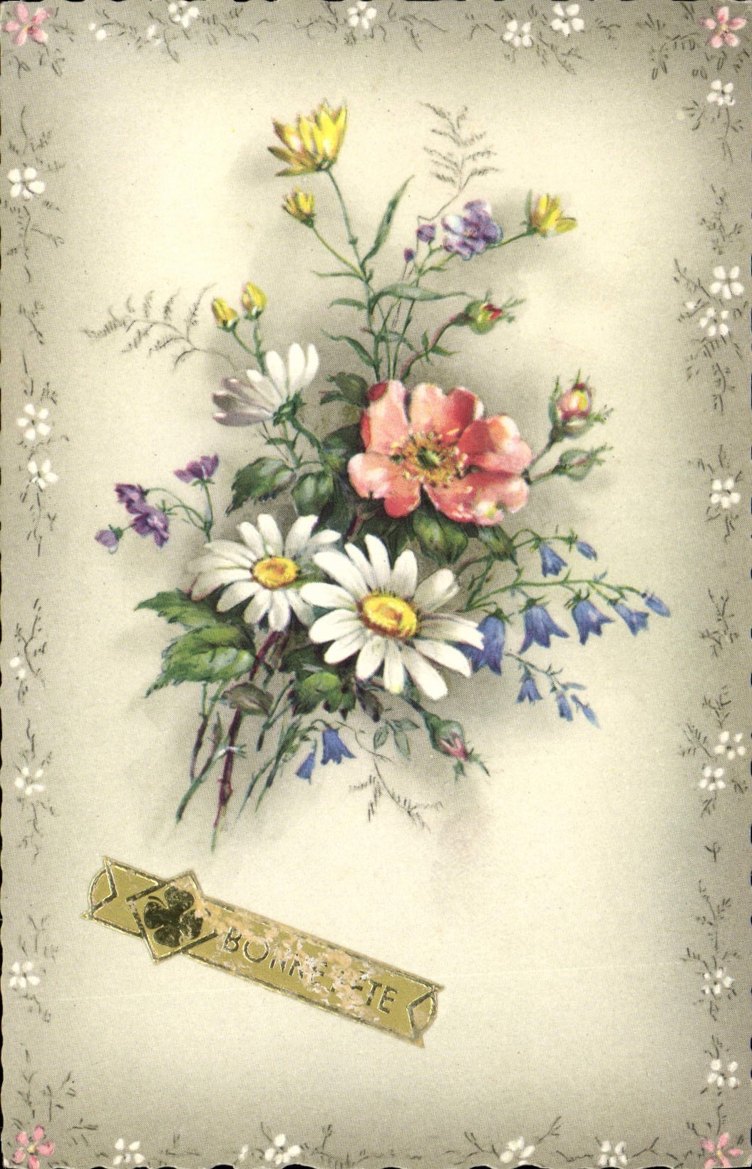 CPA Fantaisie Fleurs 