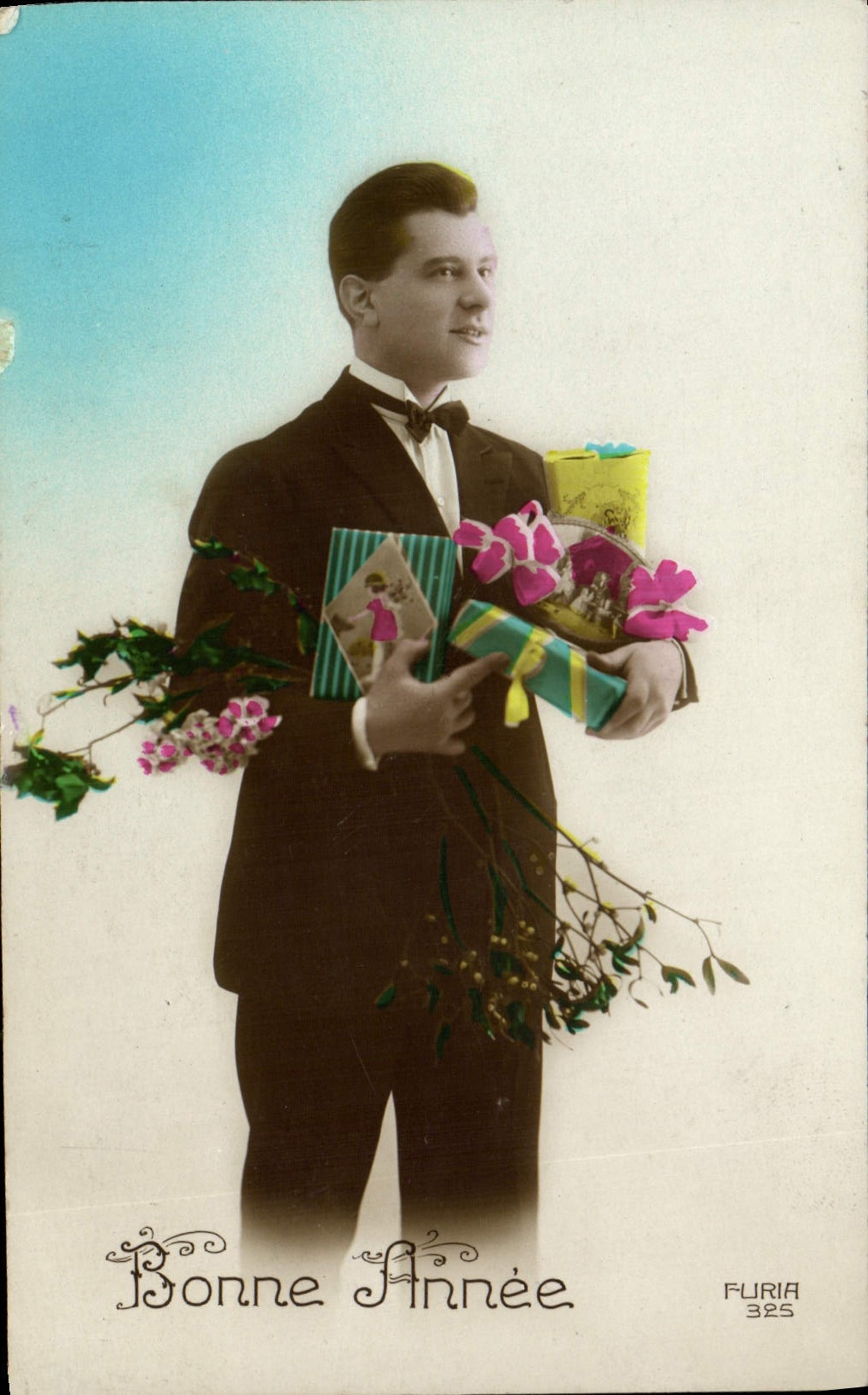 CPA Fantaisie Homme Bonne Annee