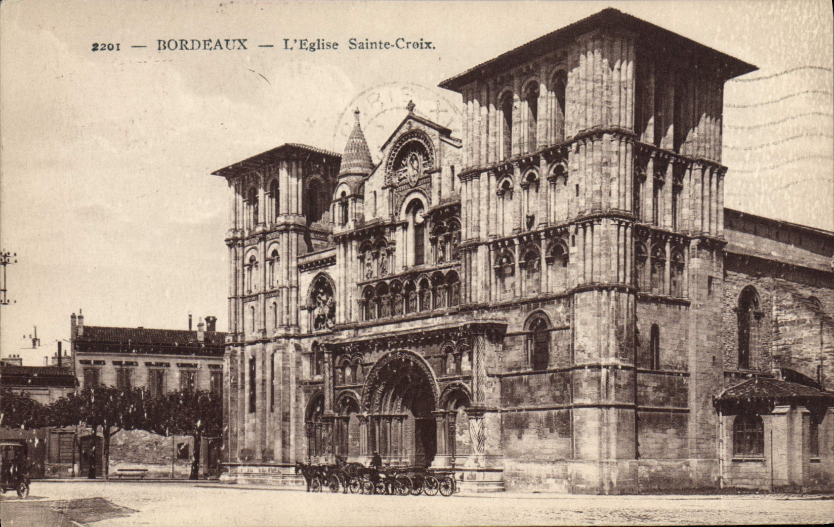 CPA Bordeaux L'Eglise Sainte Croix