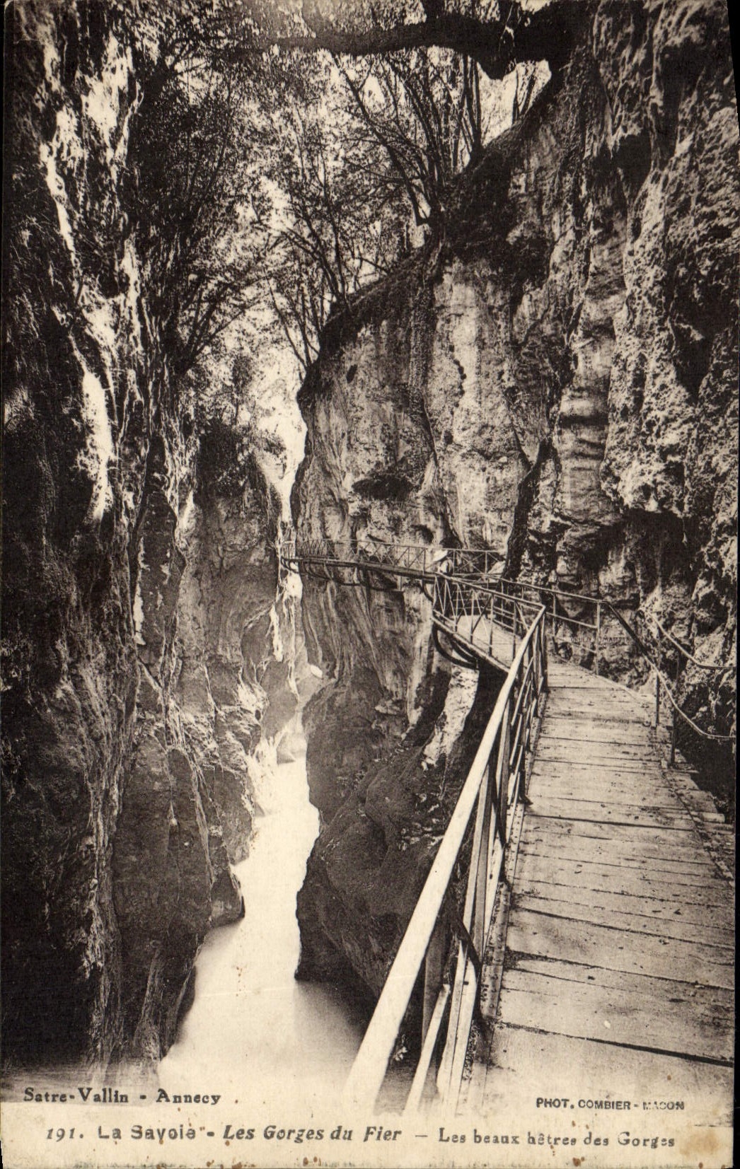 VINTAGE POSTCARD Savoy Falls of Trusting the beautiful beeches of the throats