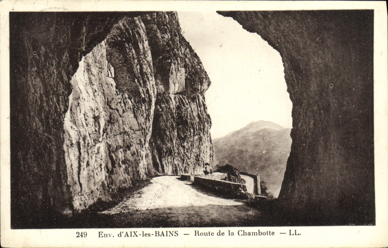 VINTAGE POSTCARD Surroundings of Aix Les Bains Road of Chambotte