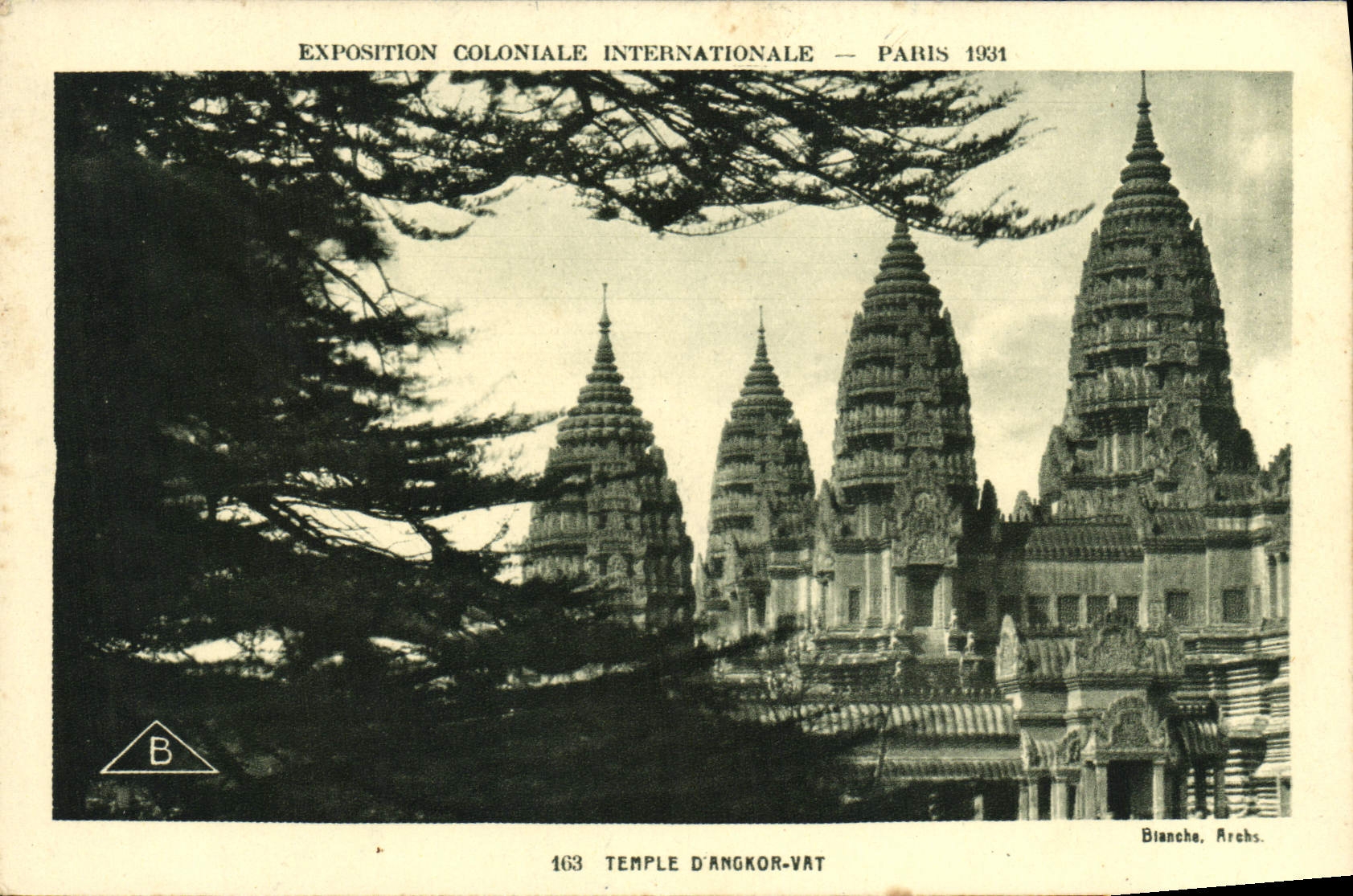 CPA Paris Exposition coloniale Internationale 1931 Temple D'Angkor Vat