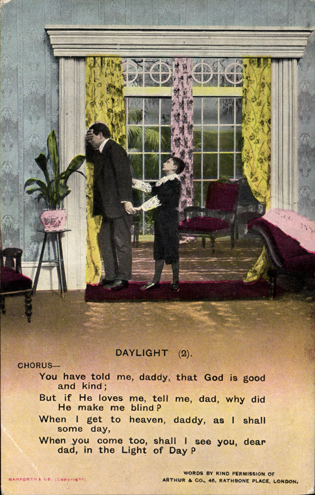 VINTAGE POSTCARD Fantasy Daylight Child Man