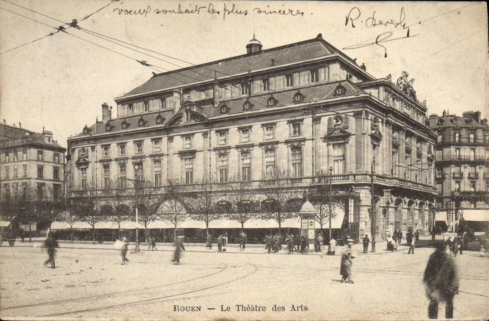 POSTAL Ruán de la VENDIMIA el teatro de artes