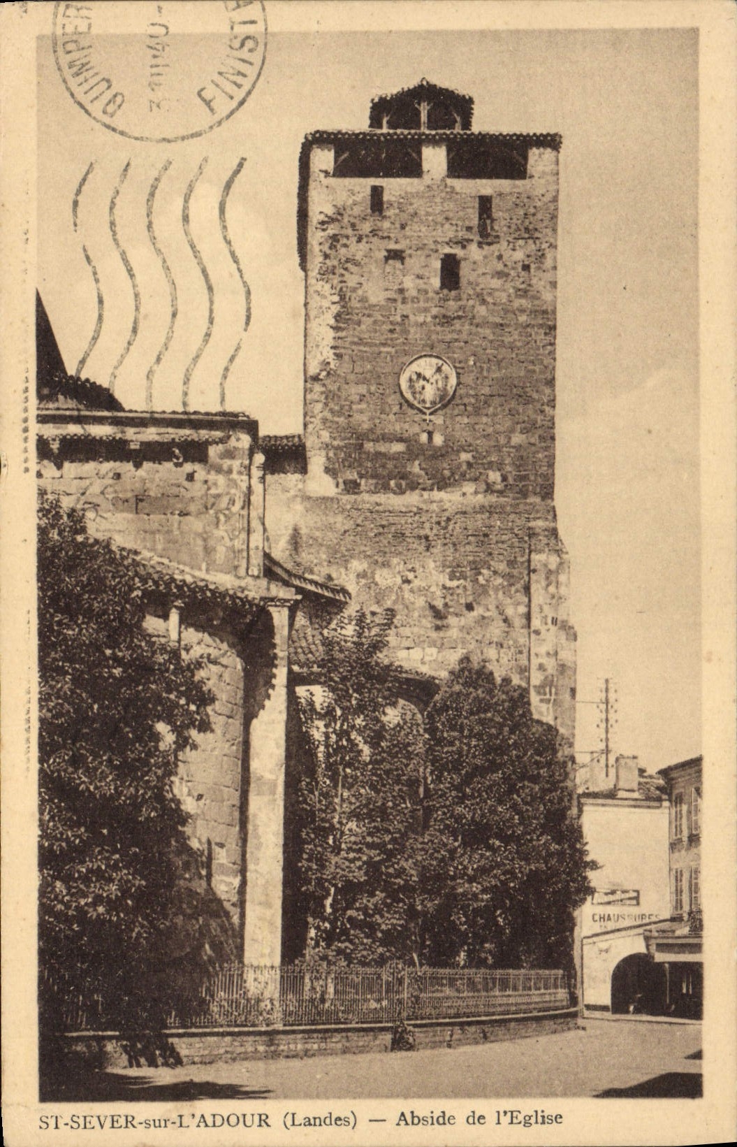 VINTAGE POSTCARD St Sever Known Adour Apse De I' Eglise