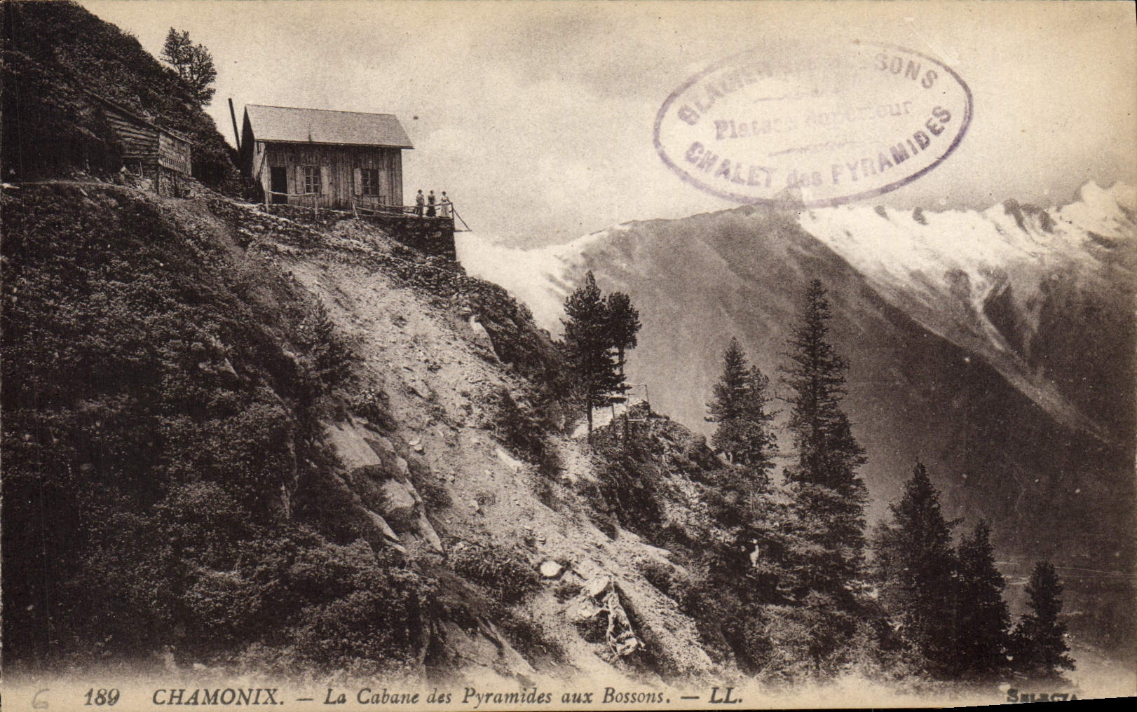 CPA Chamonix La Cabane Des Pyramides Aux Bossons