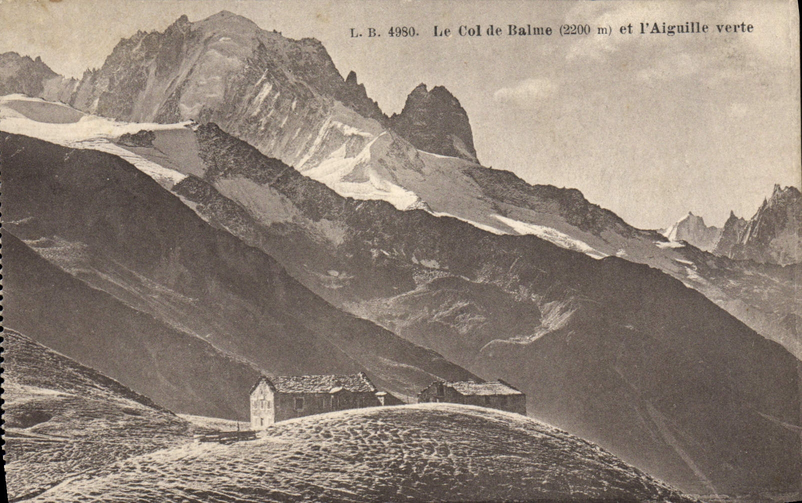 CPA Le col de Balme et I'aiguille Verte