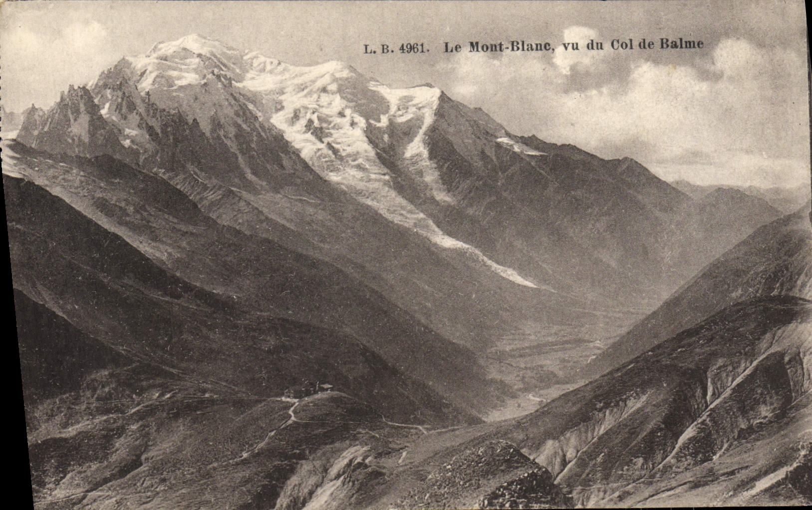CPA Le Mont Blanc Vu Du Col De Balme