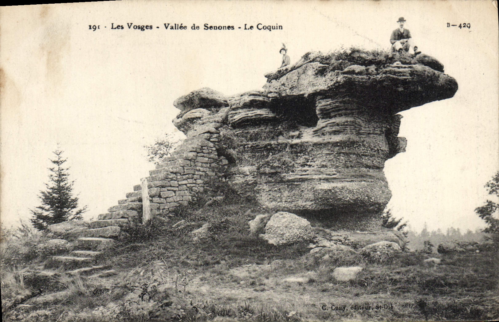 VINTAGE POSTCARD the Vosges Valley De Senones the Rascal