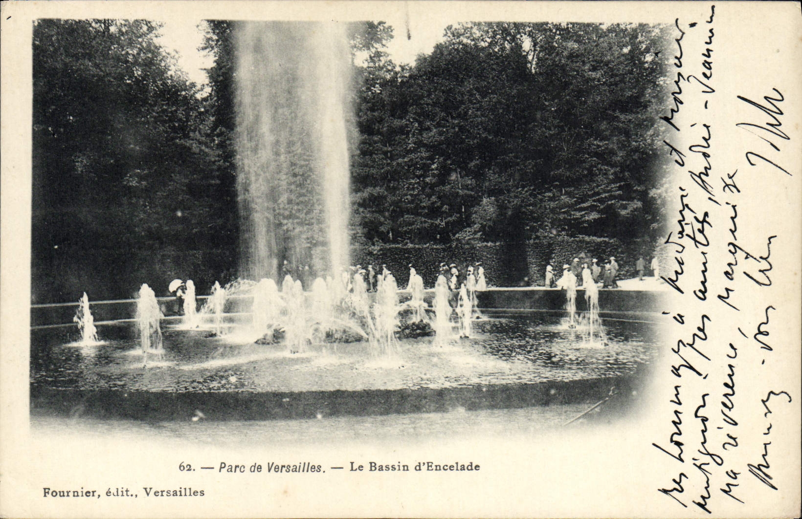 CPA Parc De Versailles Le Bassin d'Encelade
