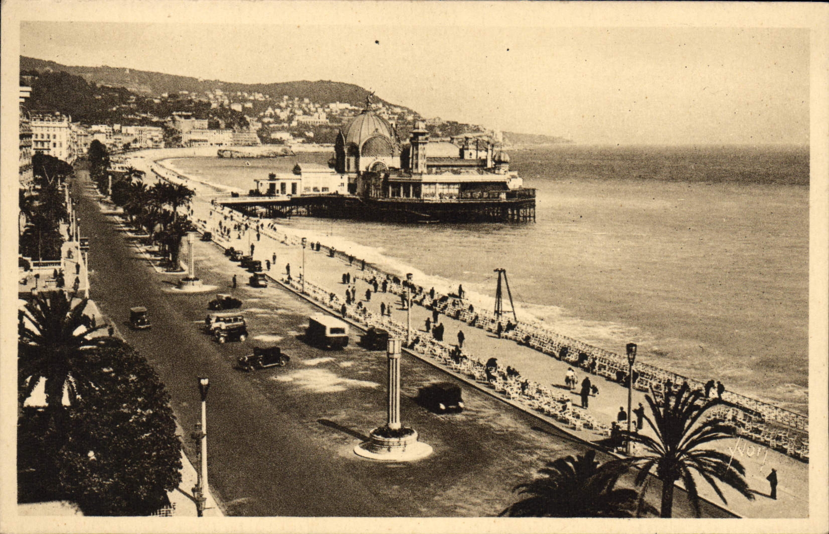 CPA Nice Promenade Des Anglais Et Casino De La Jetee
