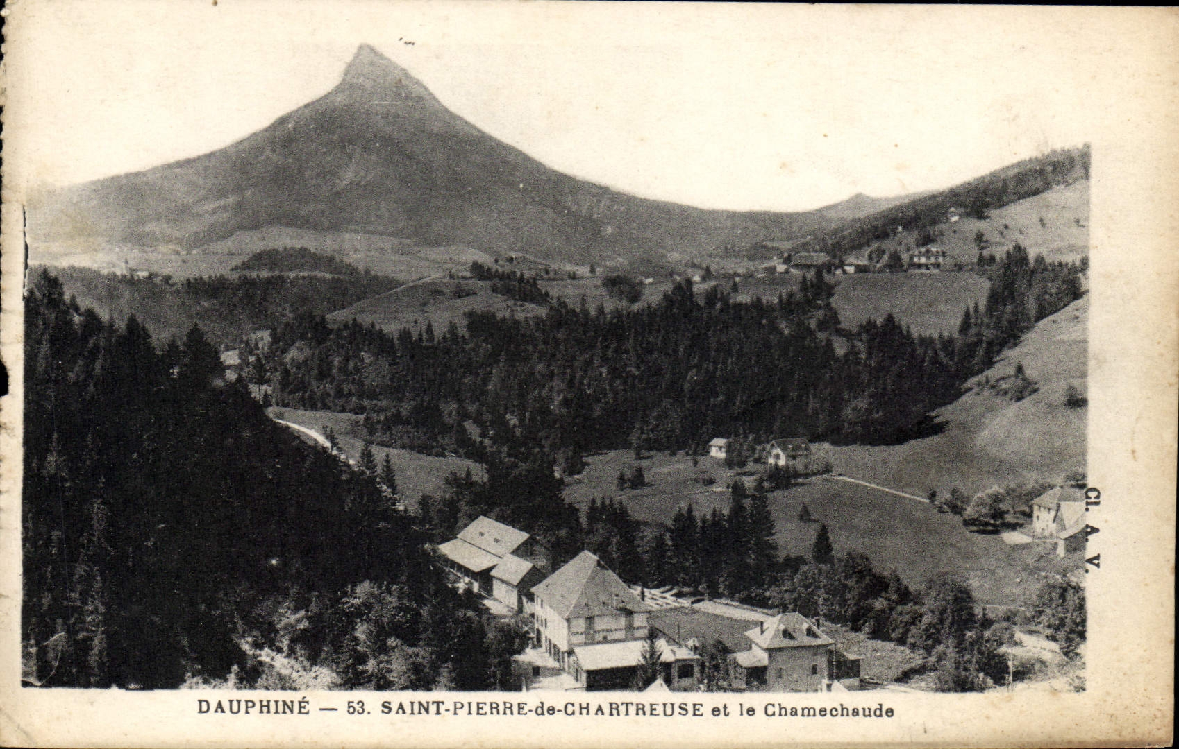 VINTAGE POSTCARD Dauphine Saint Pierre De Chartreuse And Chamechaude