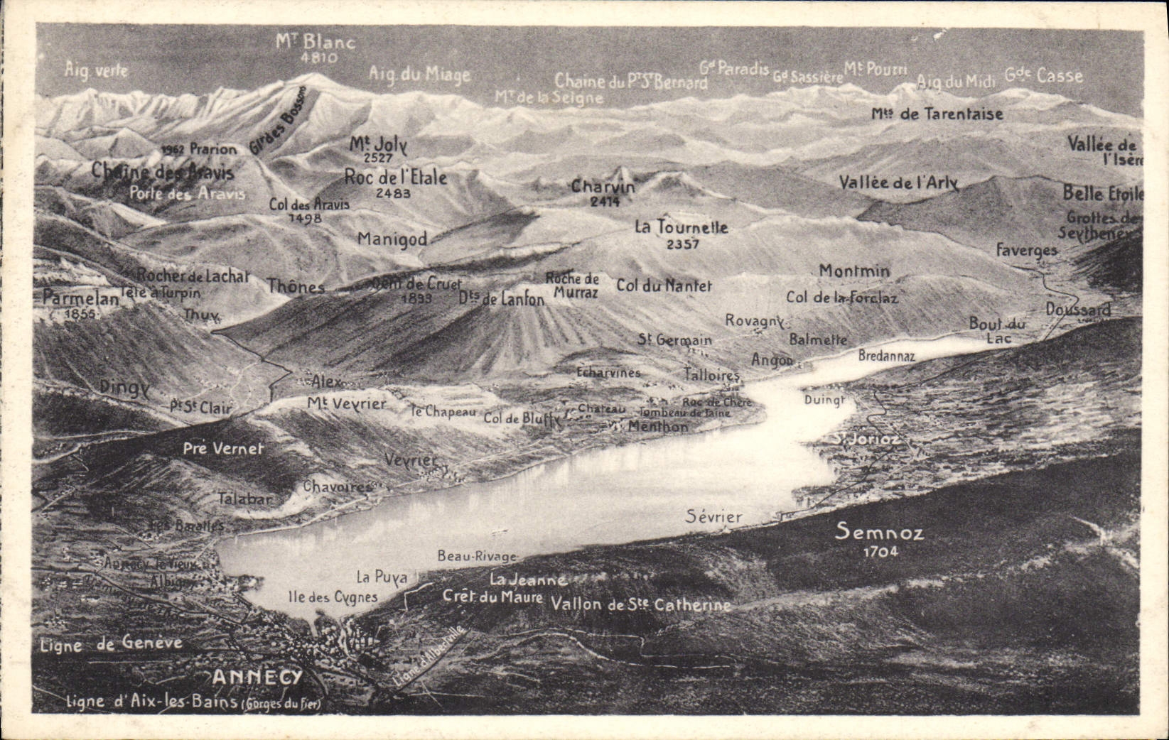 CPA Annecy Ligne d'Aix les Bains 
