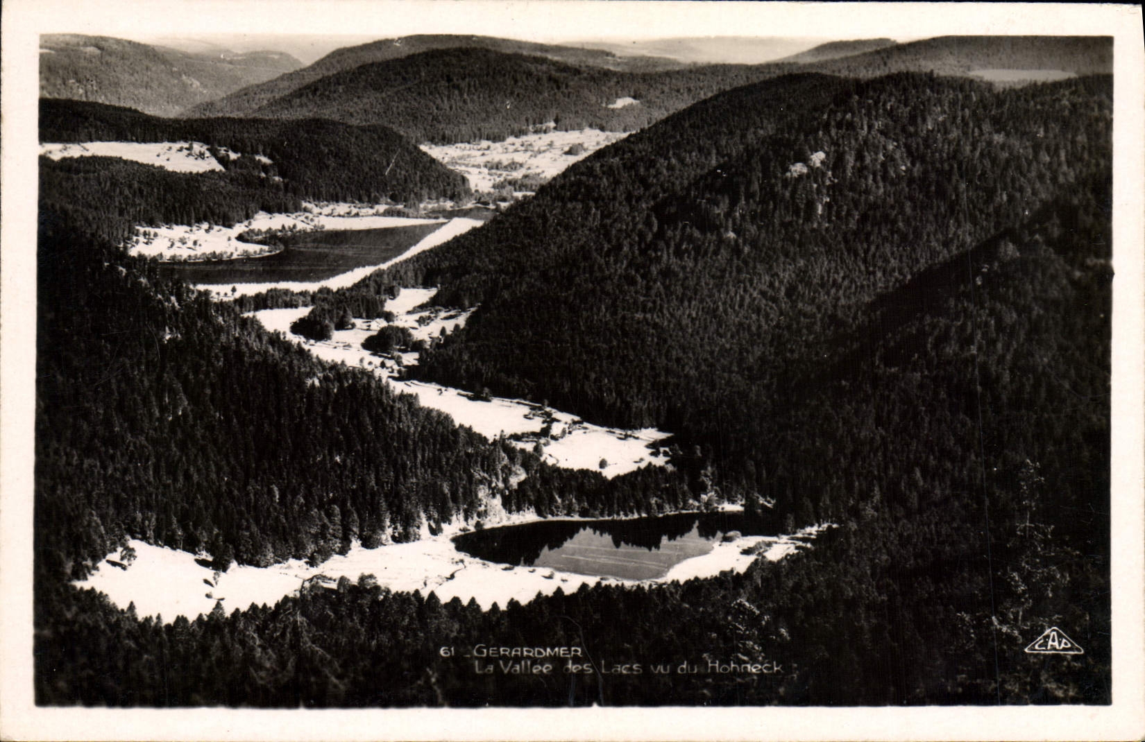 CPA Gerardmer La vallee des lacs vus du Hohneck