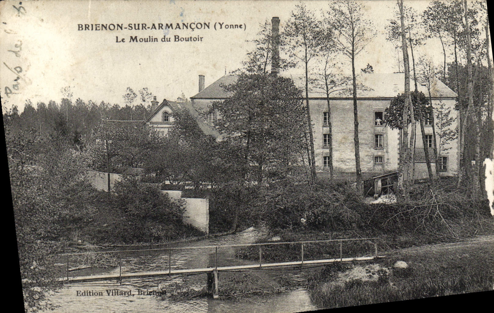 VINTAGE POSTCARD Brienon On Armancon the Mill Of the Paring-iron