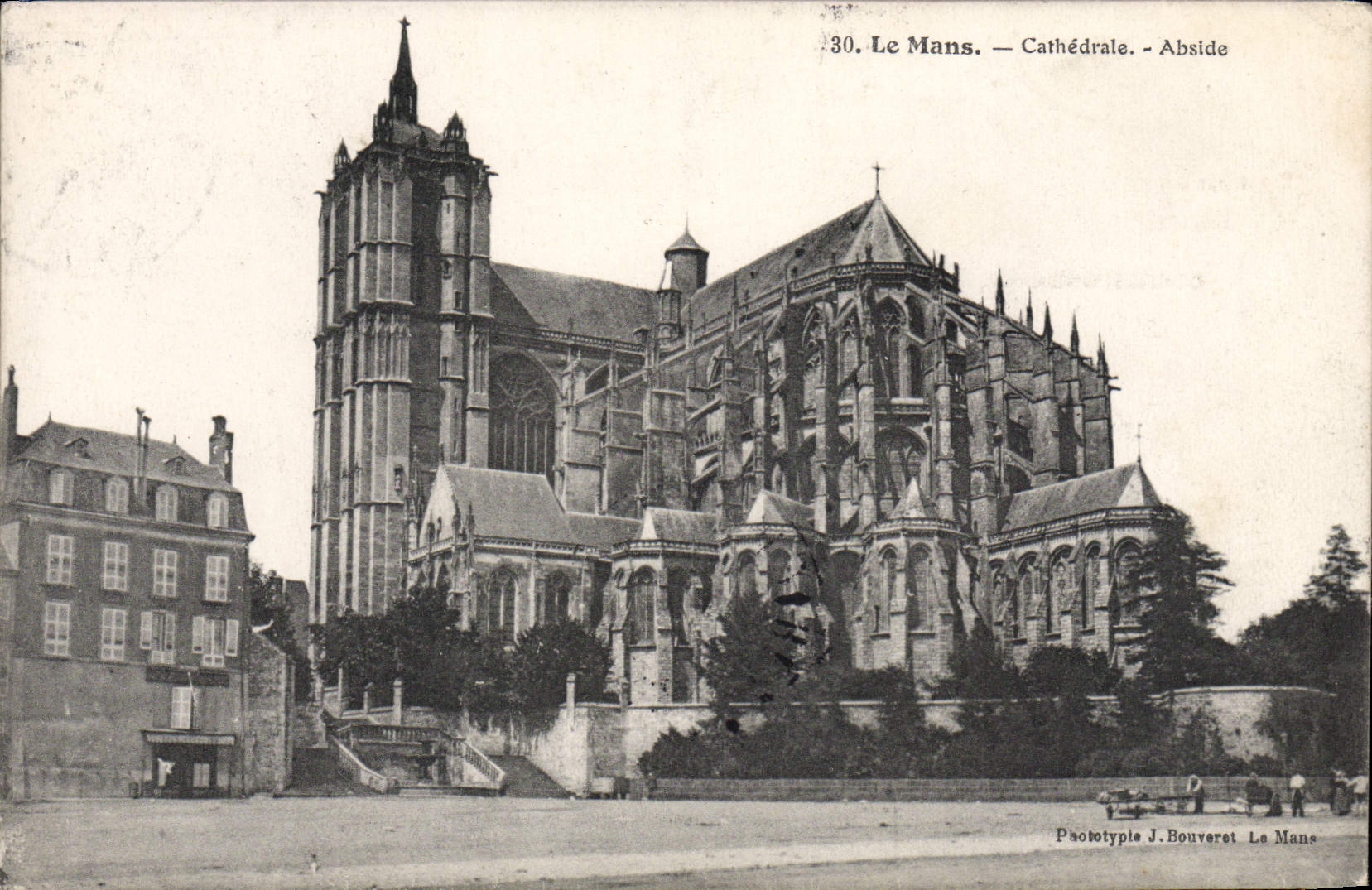 VINTAGE POSTCARD Mans Cathedral Apse