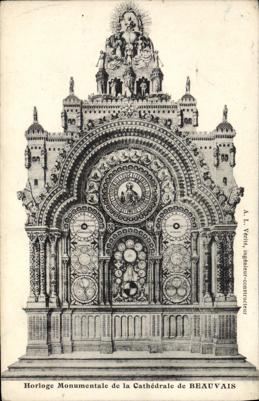 CPA Horloge Monumentale De La Cathedrale De Beauvais