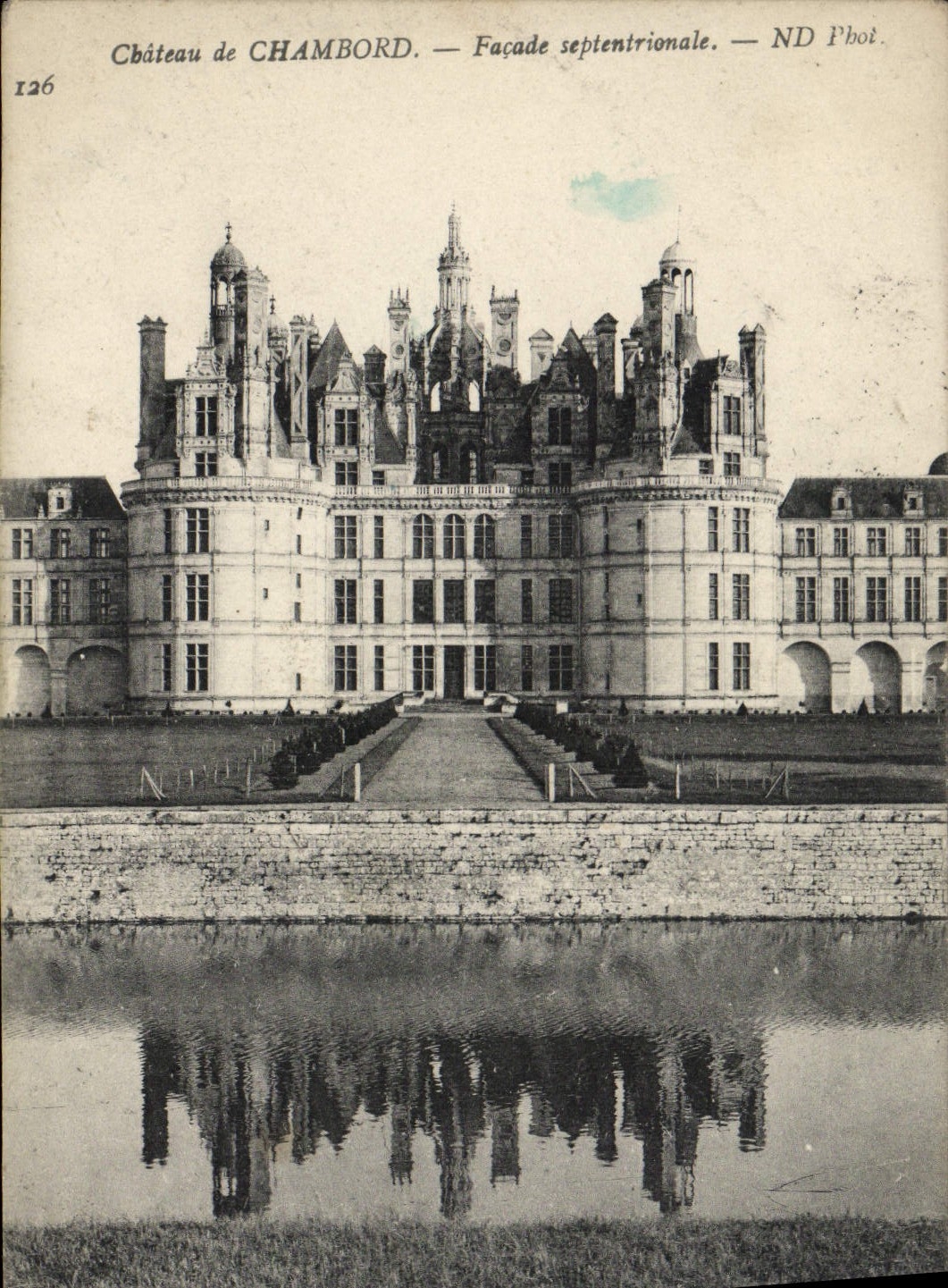 CPA Chambord Facade Septentrionale Chateau