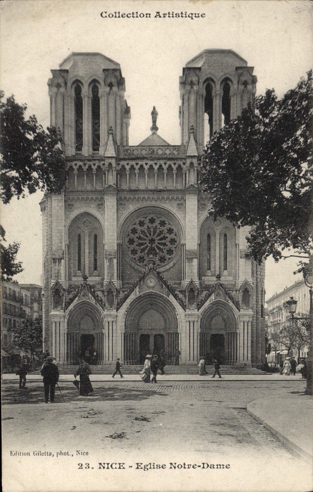 CPA Nice Eglise Notre Dame
