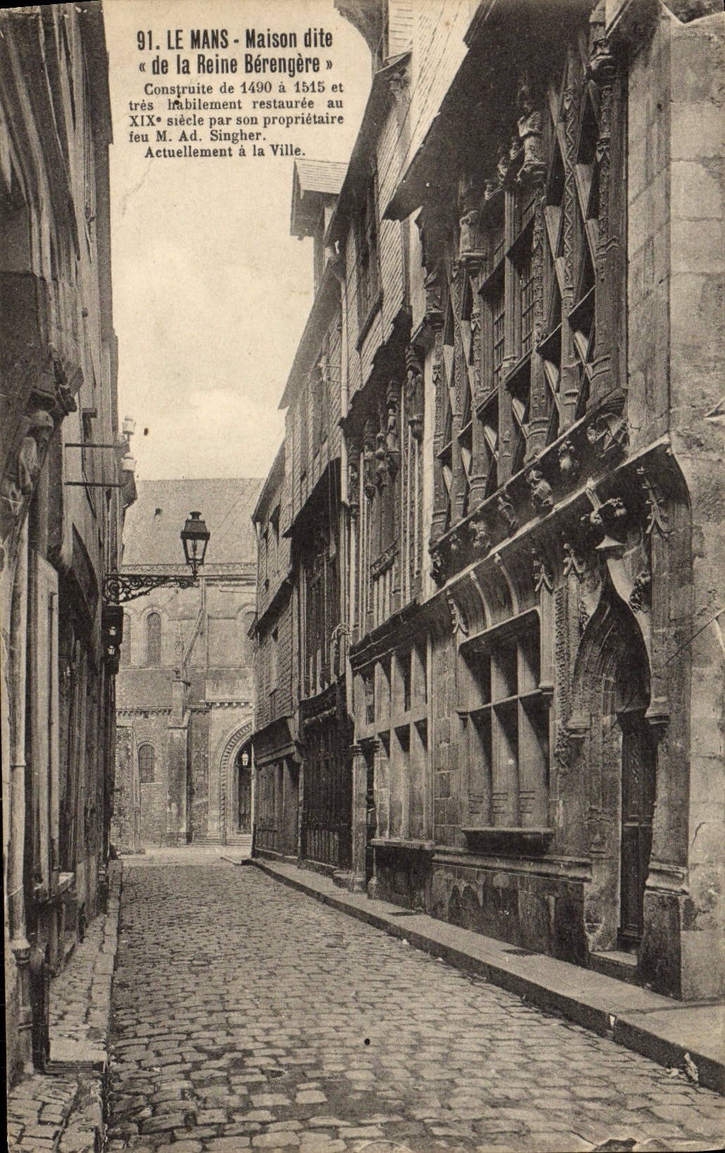 VINTAGE POSTCARD Mans House Known as Of the Queen Berengere