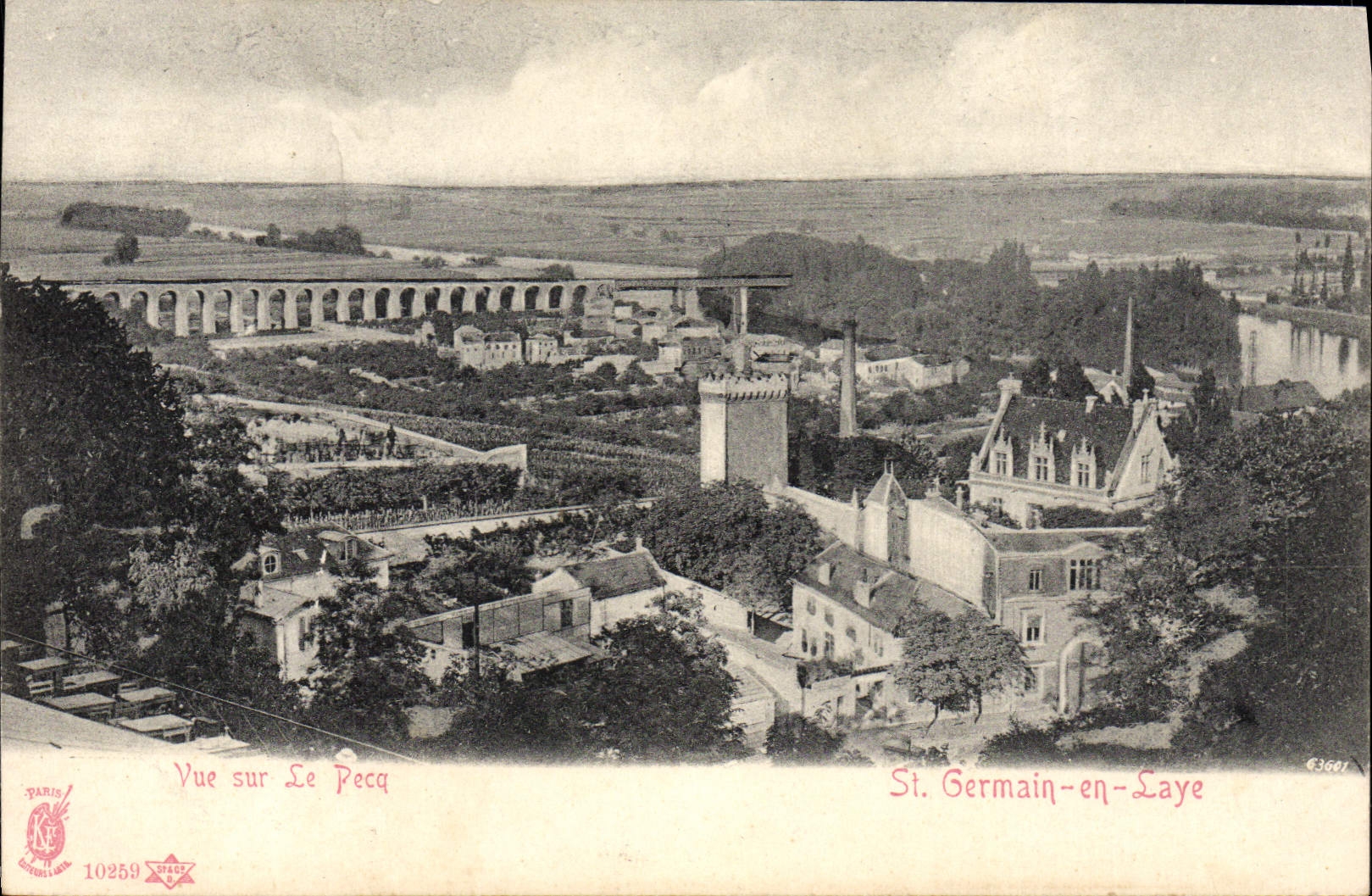 CPA St Germain En Laye Vue sur le Pecq