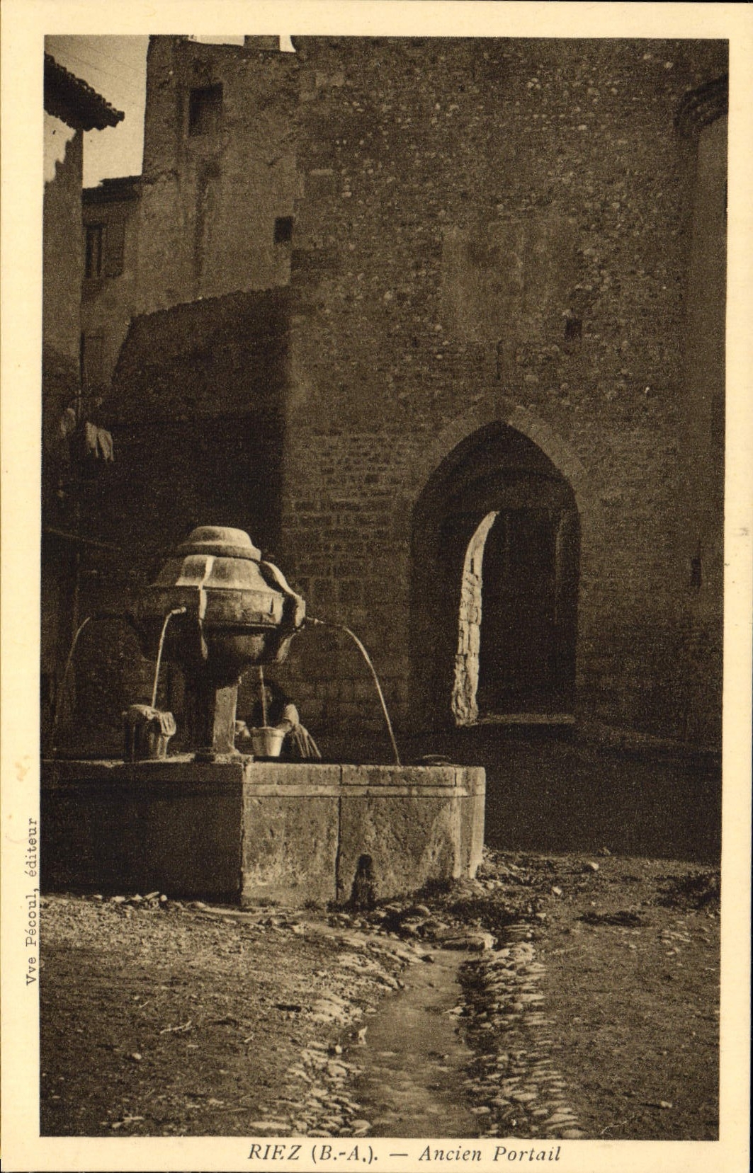 Puerta de la risa de la POSTAL de la VENDIMIA vieja