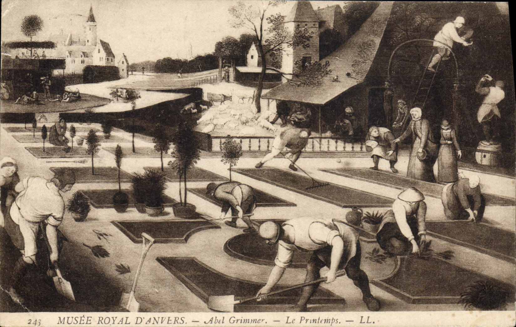 CPA Musee Royal D'Anvers Abil Grimmer Le Printemps