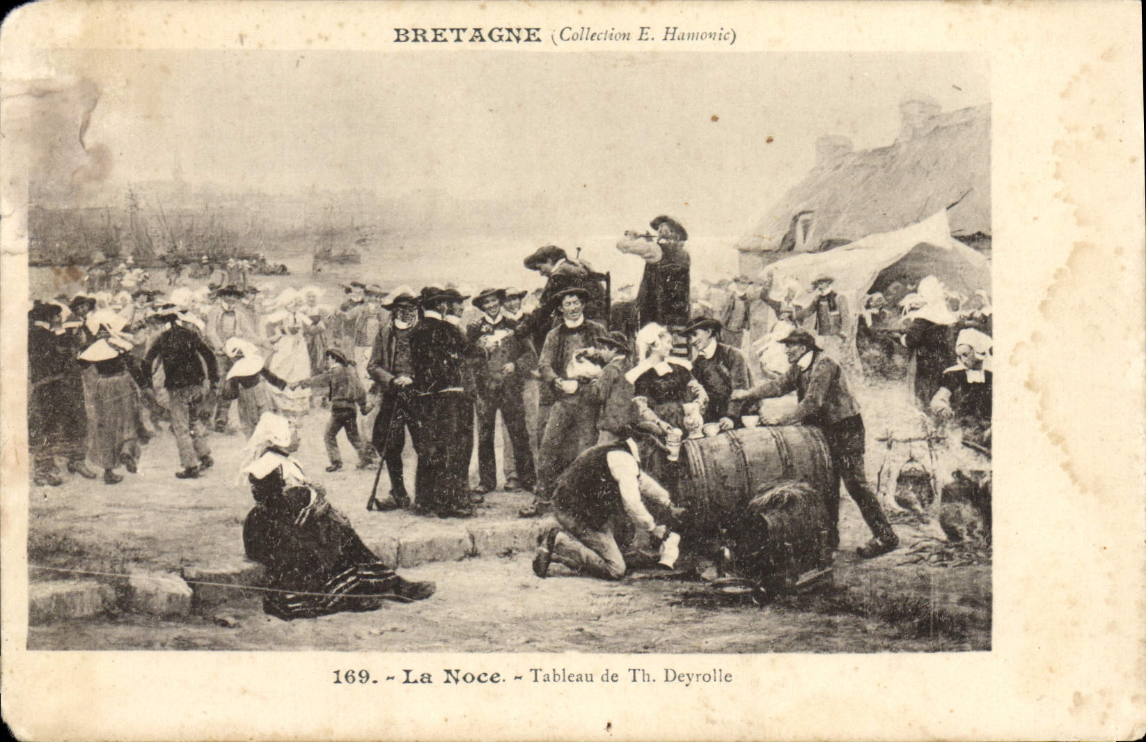 VINTAGE POSTCARD Brittany the Wedding Table Of Th Deyrolle