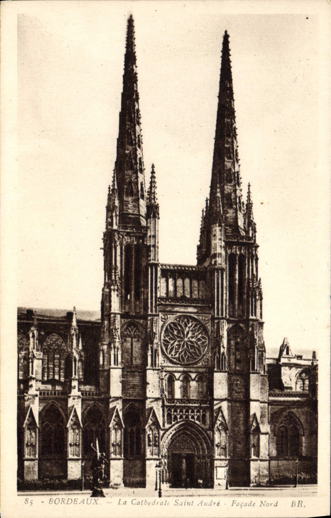 CPA Bordeaux La Cathedrale Saint Andre Facade Nord