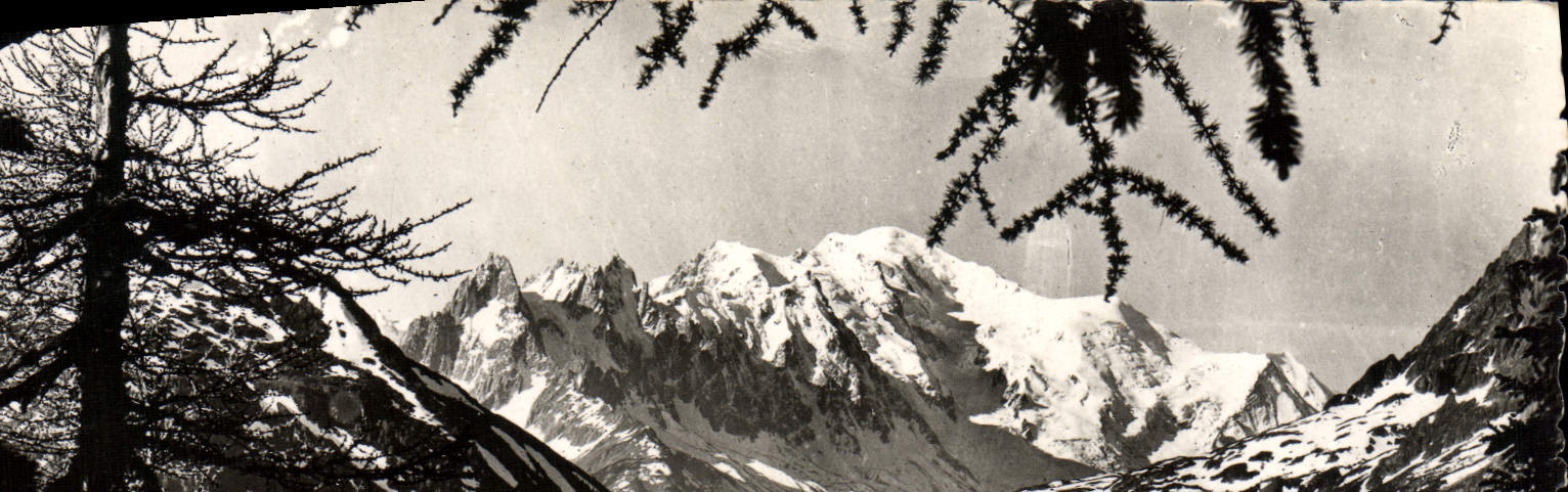 POSTAL MODERNA Mont Blanc que culmina el punto de las montan@as