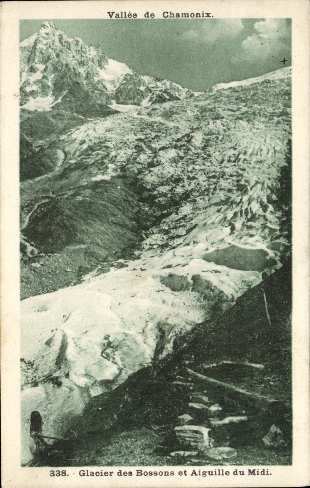 CPA Vallee de Chamonix Glacier des Bossons et Aiguille du Midi