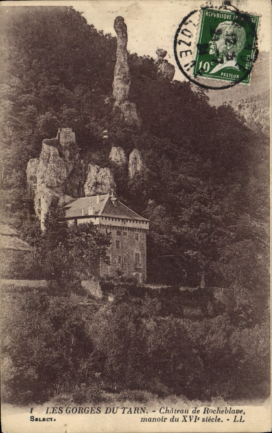 CPA Les Gorges Du Tarn Chateau de Rocheblave Manoir du 16eme