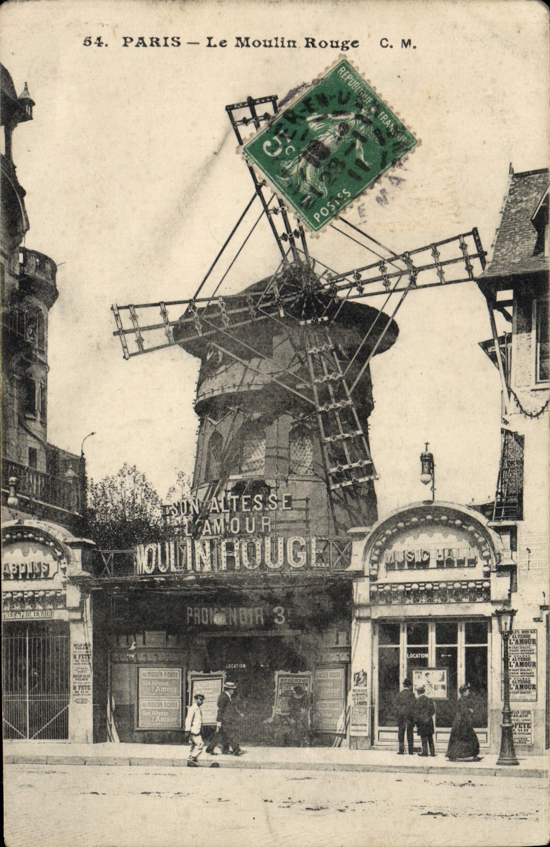 CPA Paris Le Moulin Rouge
