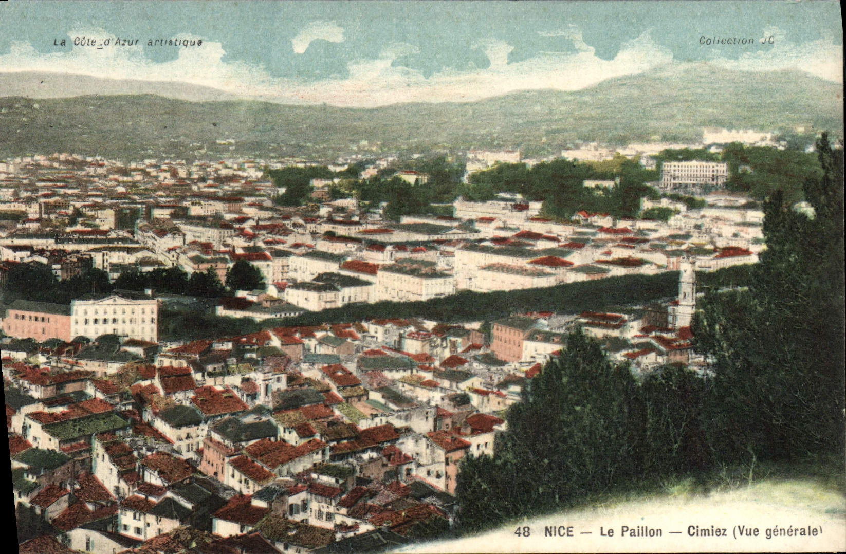 CPA Nice Le Paillon Cimiez Vue generale